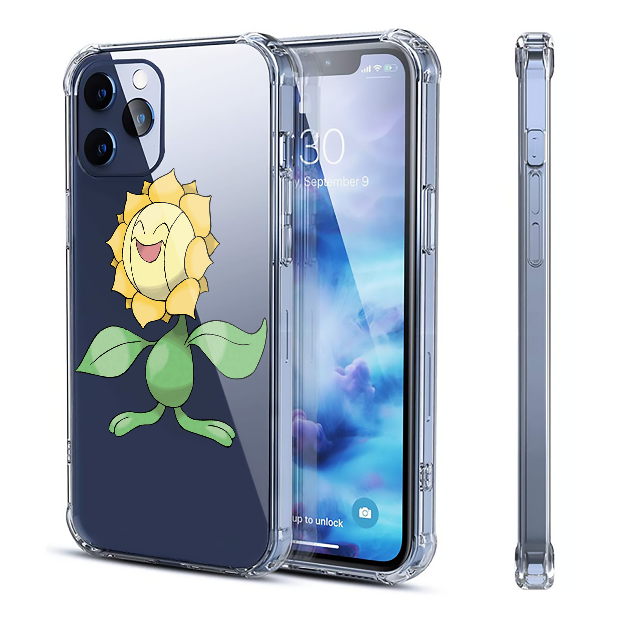 （画像用） ポケットモンスター Pokémon 【iPhone 12シリーズ対応】透明スマホケース（クリアソフトケース）